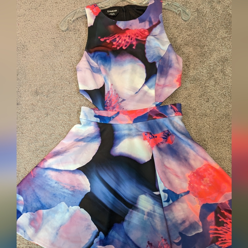 XS Bebe dress with cutouts
